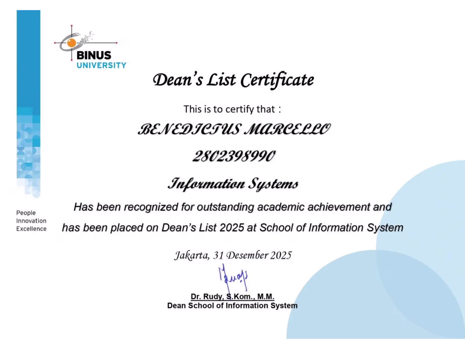 Excellent Mentor Award 2025/2026