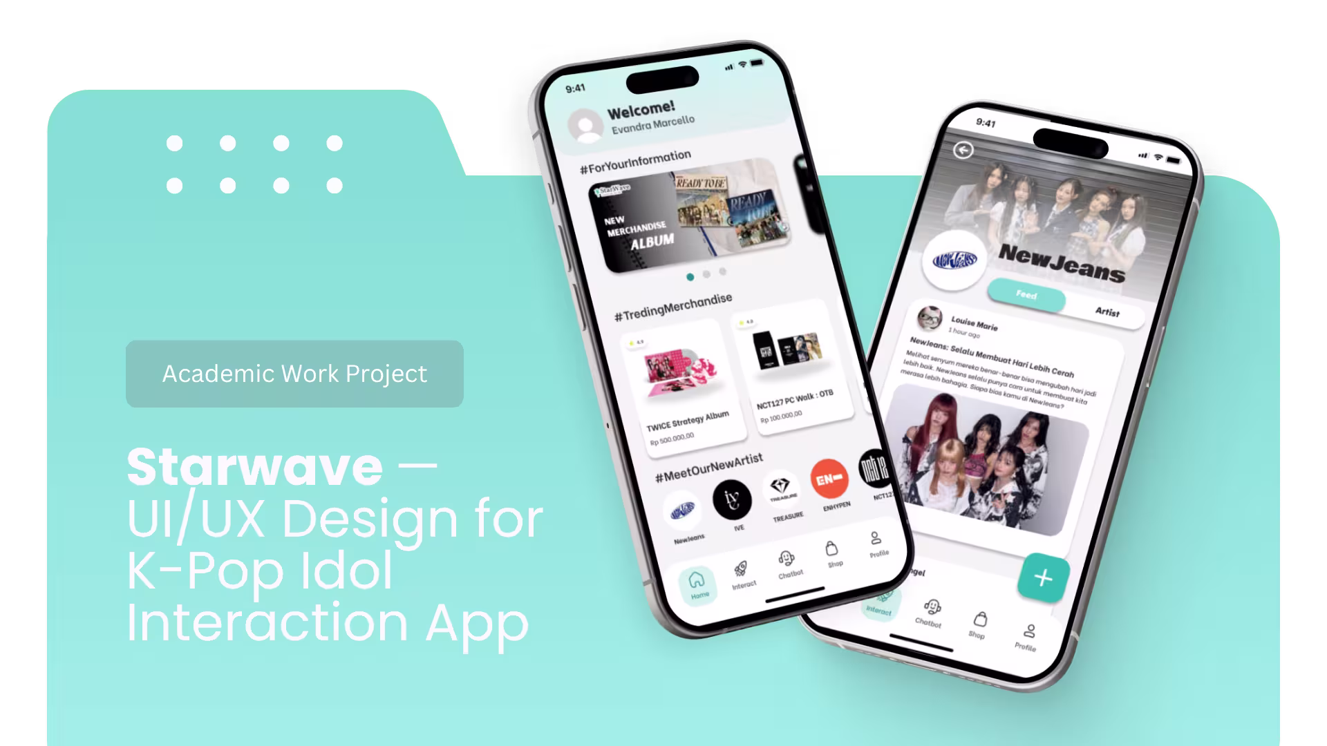 Starwave: UI/UX Design for K-Pop Idol Interaction App