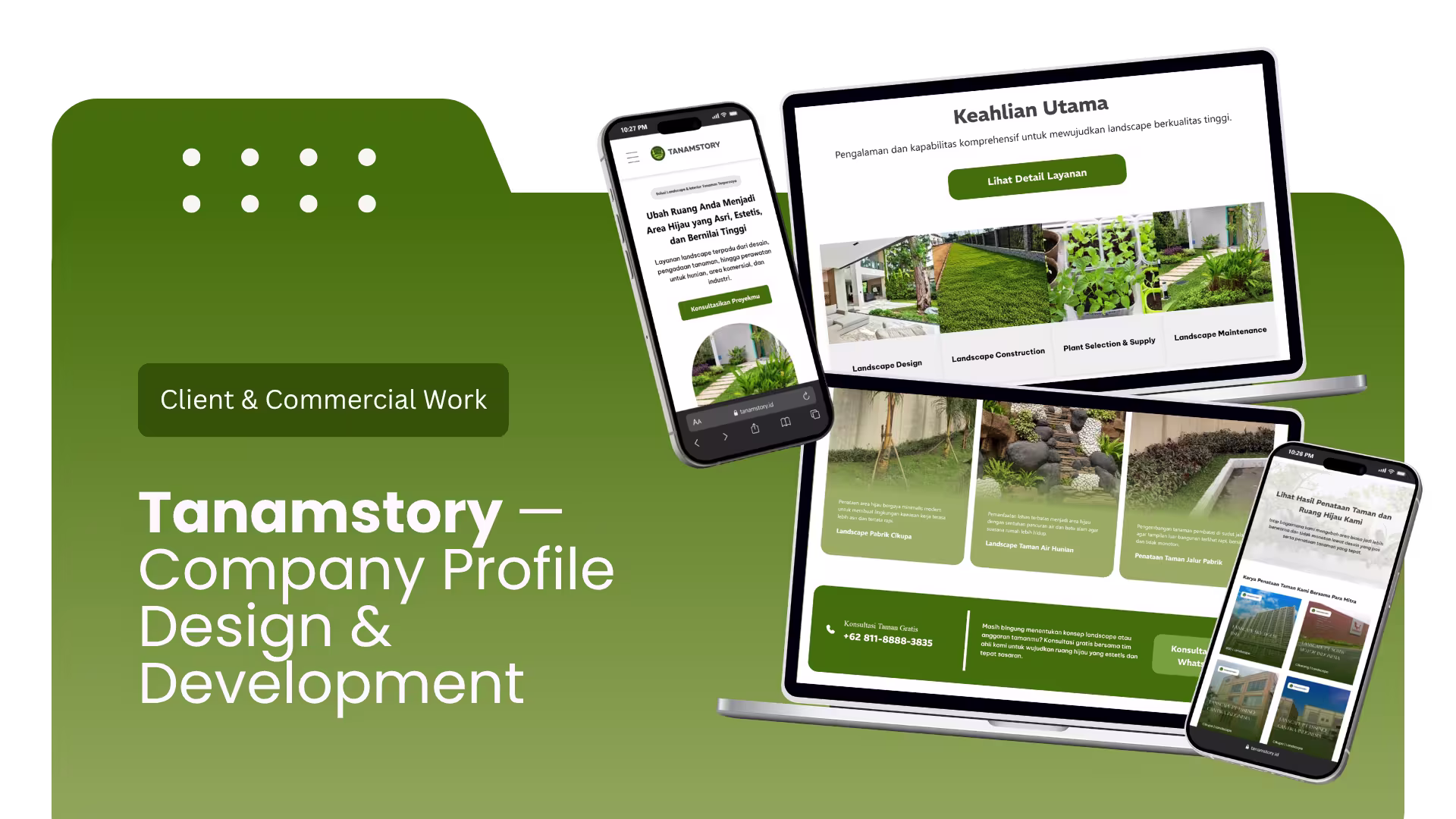 Tanamstory: Company Profile Design & Development